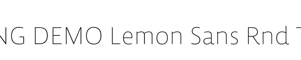  DEMO Lemon Sans Rnd Thin Regular