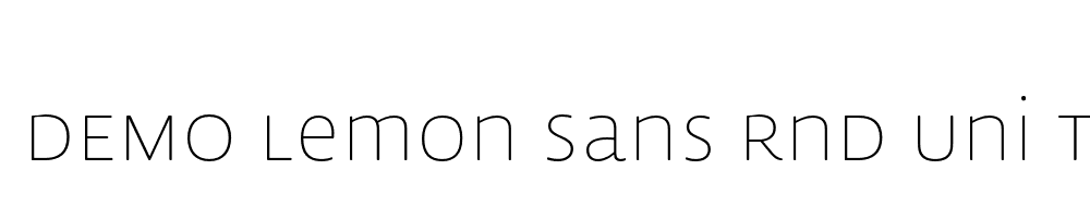  DEMO Lemon Sans Rnd Uni Thin Regular