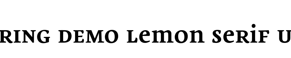  DEMO Lemon Serif Ucs Bold