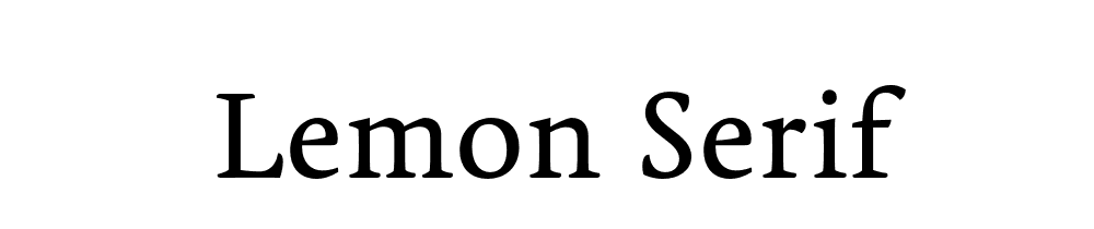 Lemon Serif