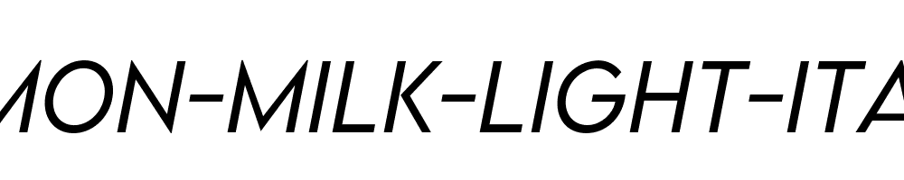 LEMON-MILK-Light-Italic