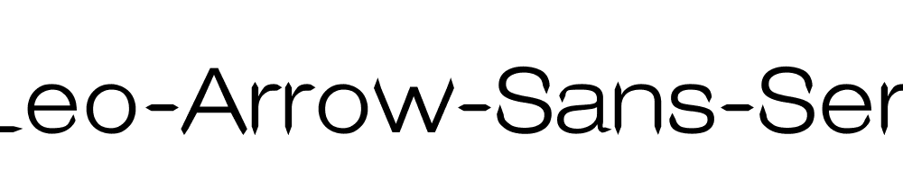 Leo-Arrow-Sans-Serif