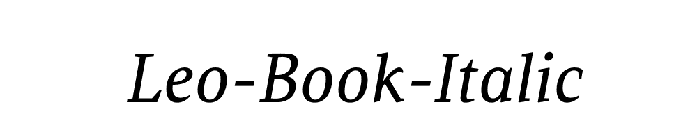 Leo-Book-Italic