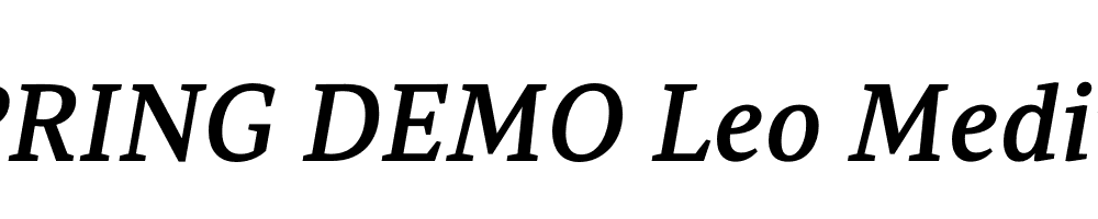  DEMO Leo Medium Italic