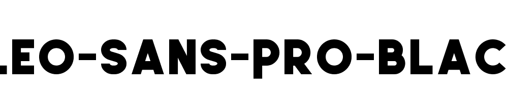 Leo-Sans-Pro-Black