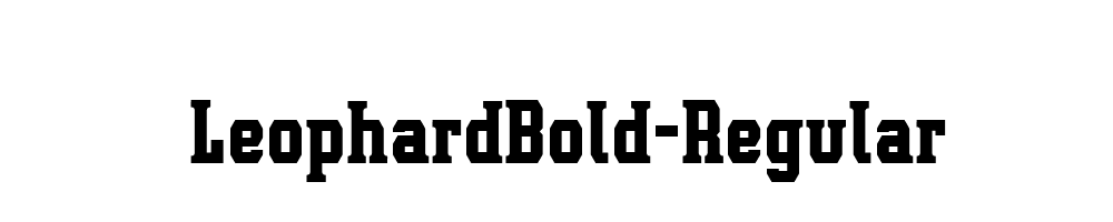 LeophardBold-Regular