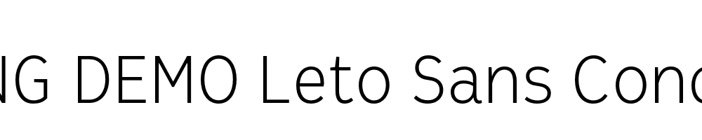  DEMO Leto Sans Condensed Thin