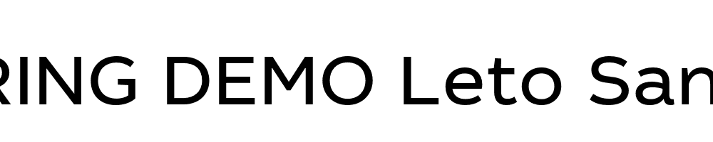  DEMO Leto Sans Regular