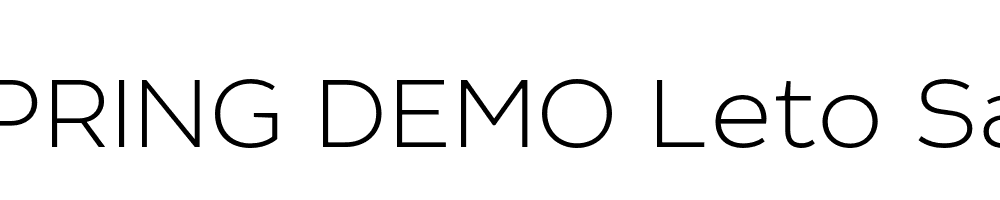  DEMO Leto Sans Thin