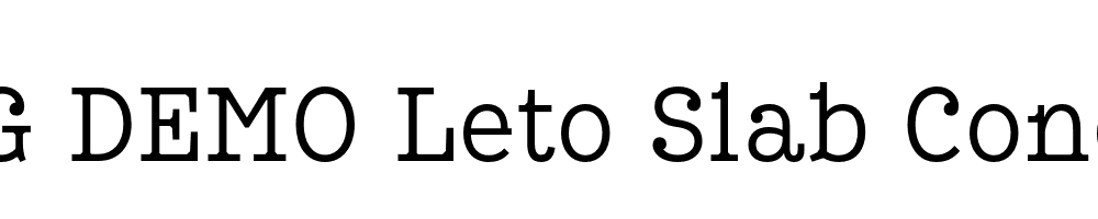  DEMO Leto Slab Condensed Light