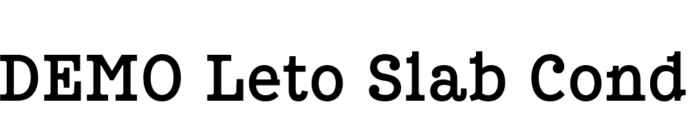  DEMO Leto Slab Condensed Medium