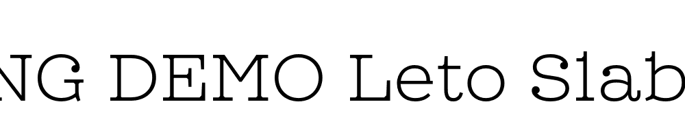  DEMO Leto Slab ExtraLight