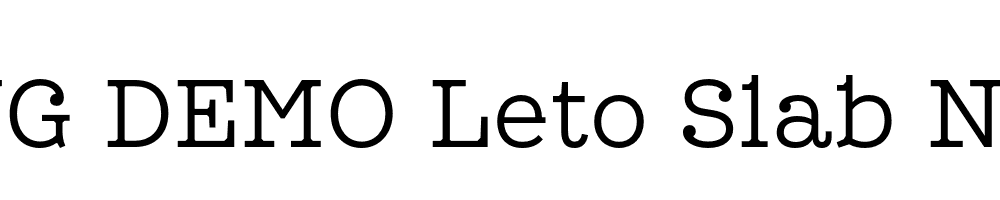  DEMO Leto Slab Narrow Light