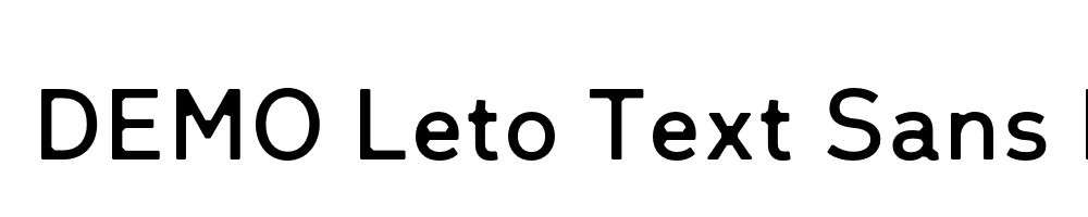  DEMO Leto Text Sans Defect Regular