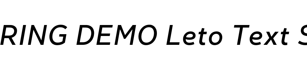  DEMO Leto Text Sans Italic