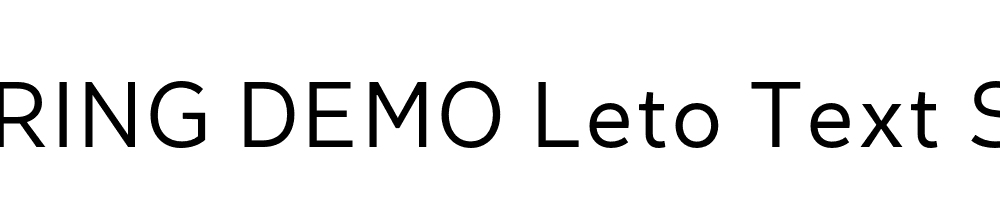  DEMO Leto Text Sans Light