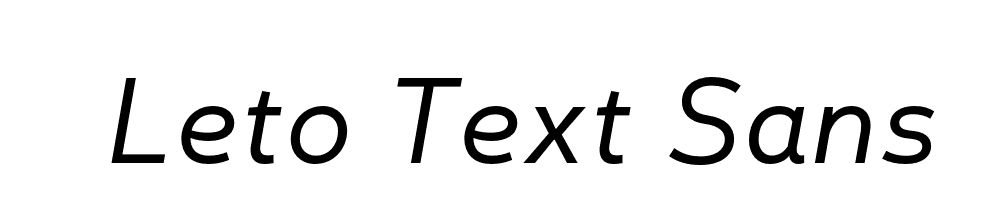 Leto Text Sans