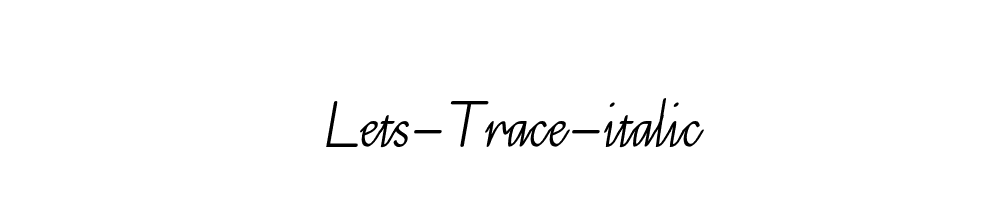 Lets-Trace-italic