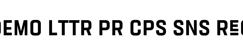 FSP DEMO Lttr Pr Cps Sns Regular