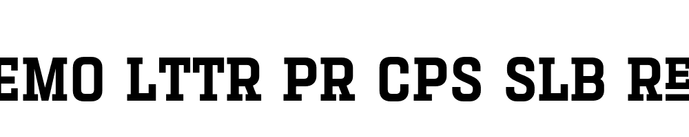 FSP DEMO Lttr Pr Cps Slb Regular