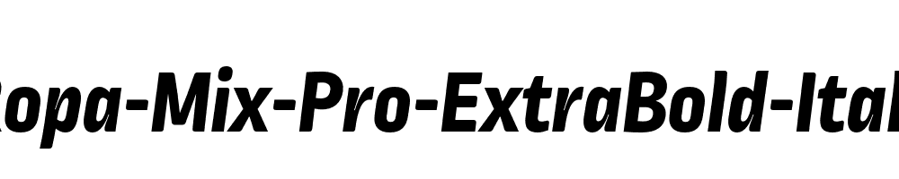 Ropa-Mix-Pro-ExtraBold-Italic