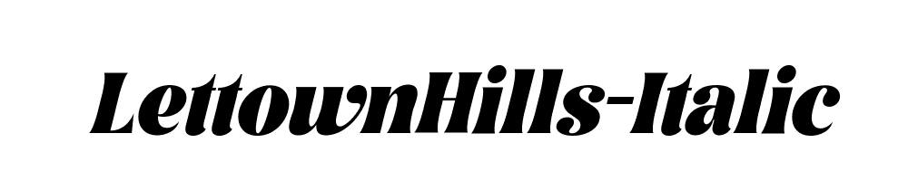 LettownHills-Italic