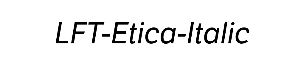 LFT-Etica-Italic