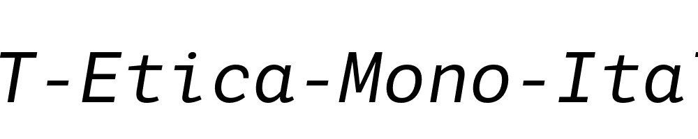 LFT-Etica-Mono-Italic