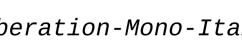 Liberation-Mono-Italic