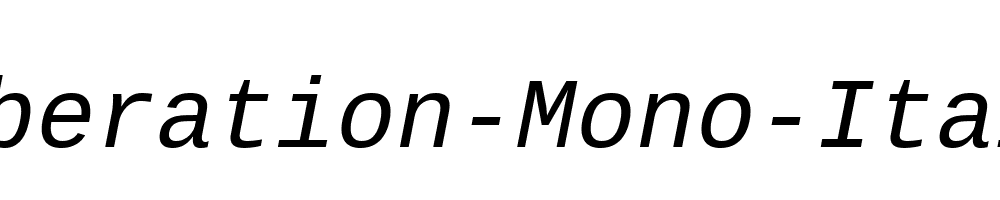 Liberation-Mono-Italic