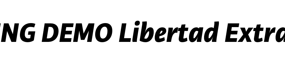  DEMO Libertad ExtraBold Italic