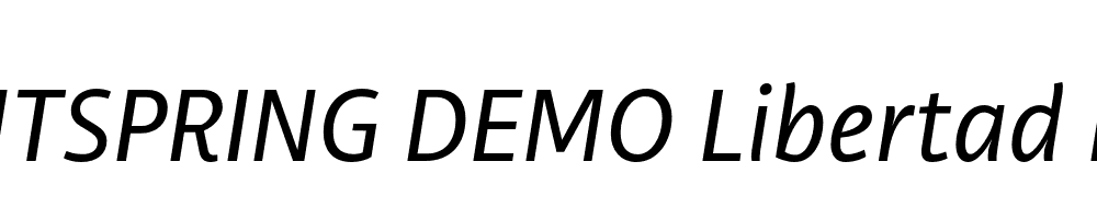  DEMO Libertad Italic