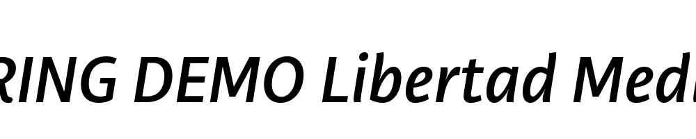  DEMO Libertad Medium Italic