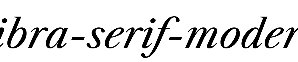 Libra Serif Modern