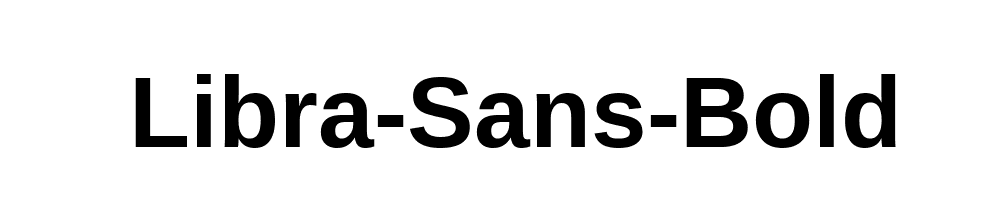 Libra-Sans-Bold