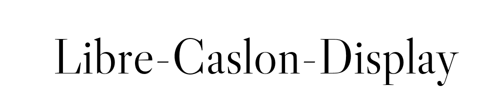 Libre-Caslon-Display