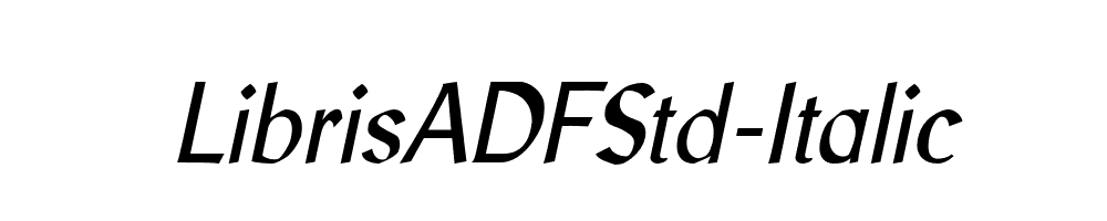 LibrisADFStd-Italic