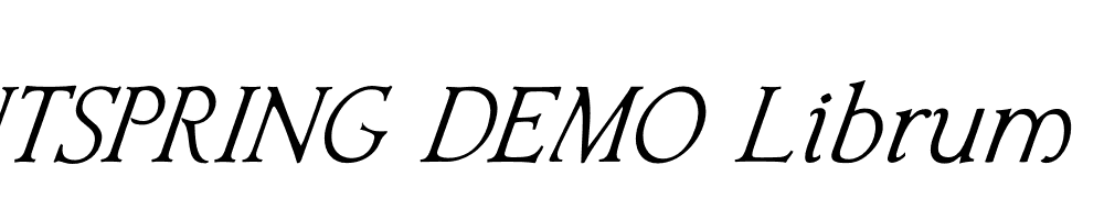  DEMO Librum Italic