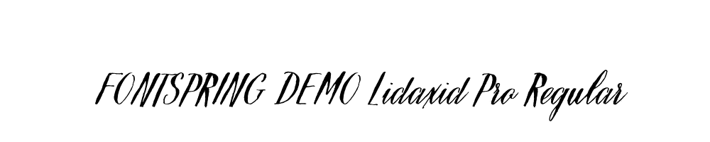  DEMO Lidaxid Pro Regular