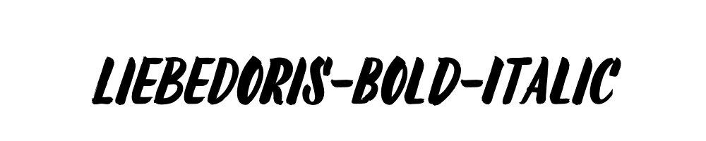 LiebeDoris-Bold-Italic