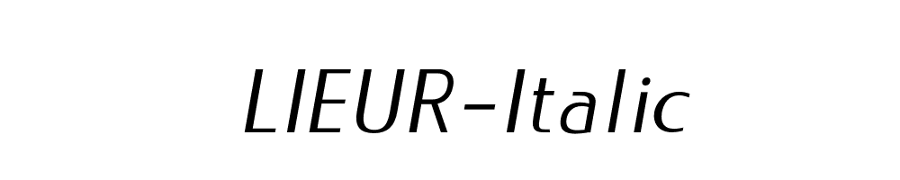 LIEUR-Italic