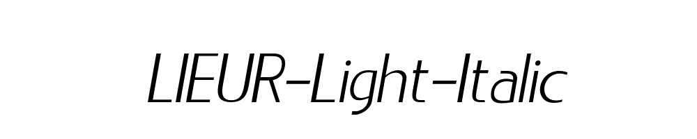 LIEUR-Light-Italic