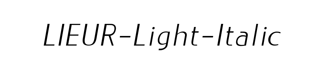 LIEUR-Light-Italic