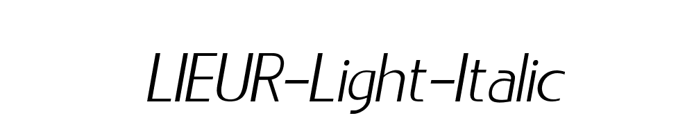 LIEUR-Light-Italic