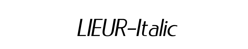 LIEUR-Italic