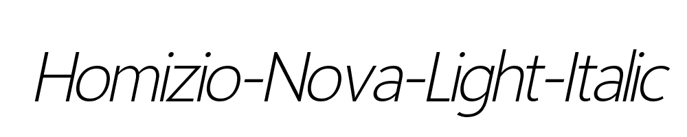 Homizio-Nova-Light-Italic