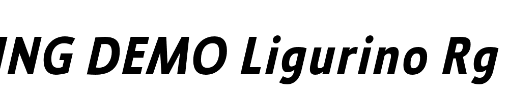  DEMO Ligurino Rg Bold Italic