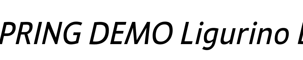  DEMO Ligurino Bk Italic