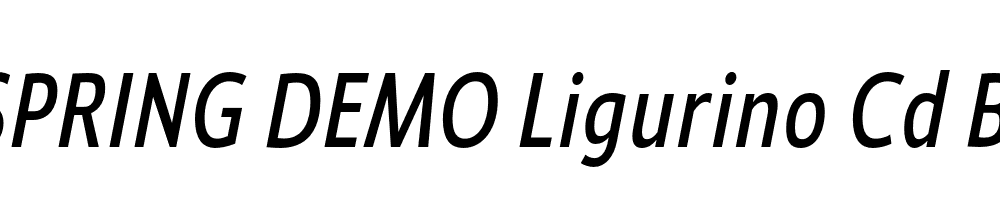  DEMO Ligurino Cd Bk Italic