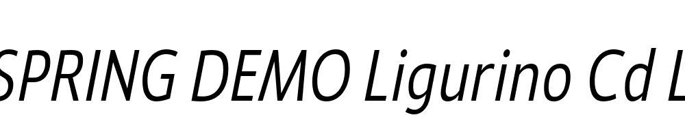  DEMO Ligurino Cd Lt Italic